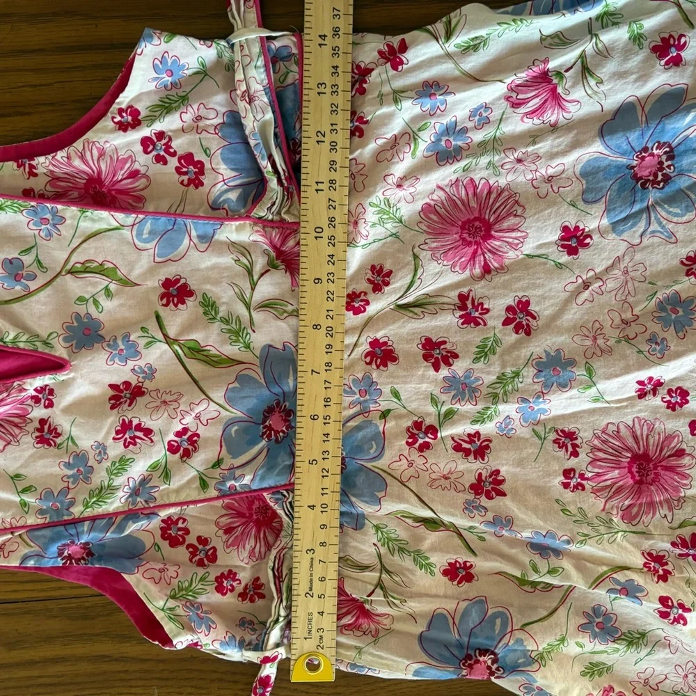 VTG Emily West Girl's Sz 14 Floral Prairie Midi Dress 70s Style Belted EUC Lined - Picture 8 of 12